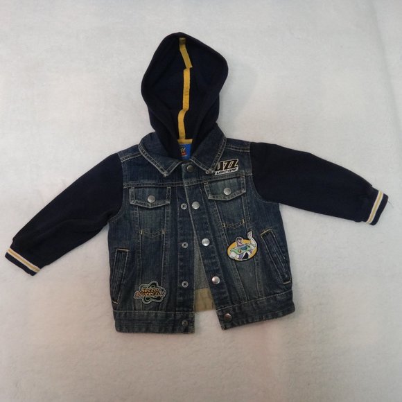 Buzz Lightyear Jean Hoodie Jacket size 2T - Picture 1 of 7